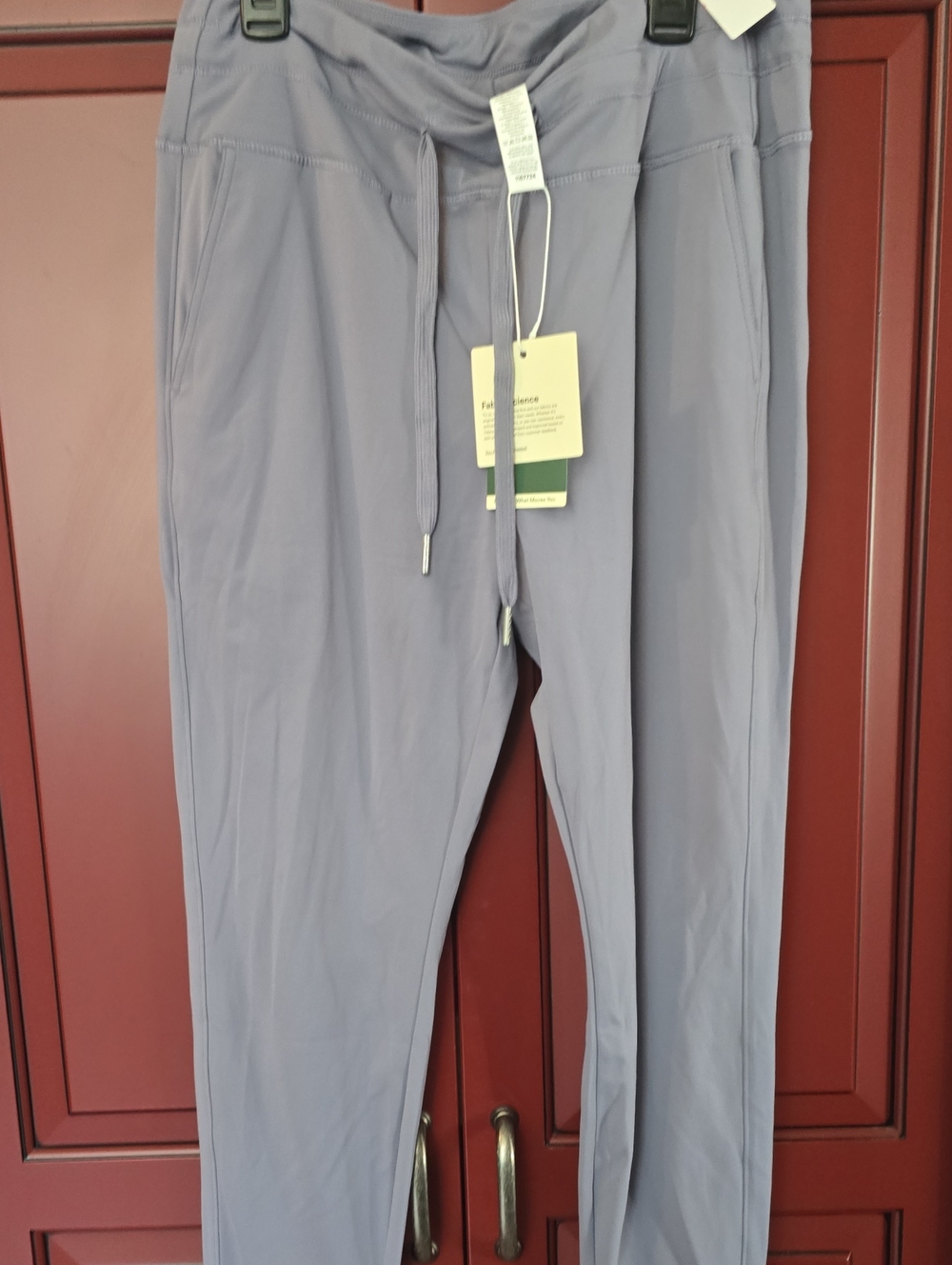 Light Gray Or Lavendar Drawstring Active Pants